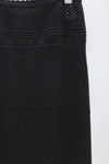 SWAYING/KNIT Waist Lace Straight Dress SW22SSB30 Black